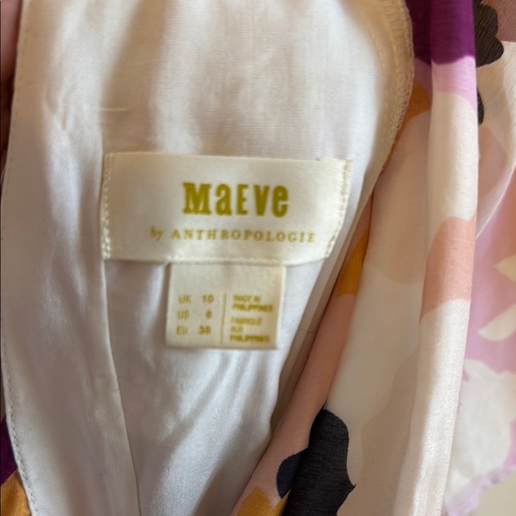 Maeve Anthropologie Floral Maxi Dress Sz 6 - Picture 2 of 6